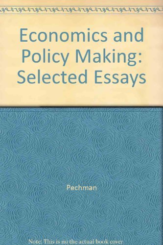 9780262150255: Economics for Policy Making Selected Essays of Arthur M Okun (The MIT Press)