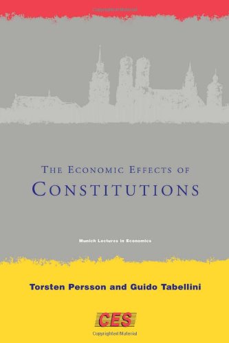 Imagen de archivo de The Economic Effects of Constitutions a la venta por Better World Books