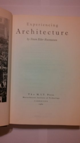 9780262180030: Experiencing Architecture (The MIT Press)