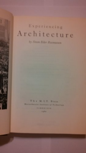 9780262180030: Experiencing Architecture