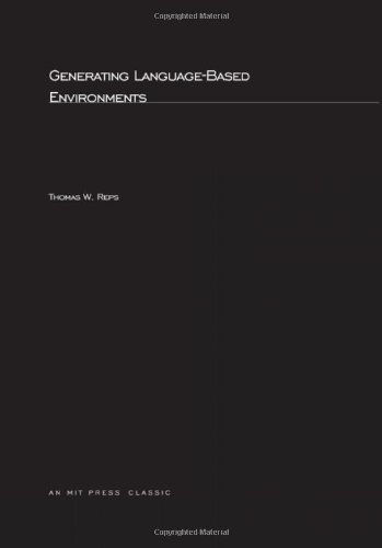 9780262181150: Generating Language-based Environments
