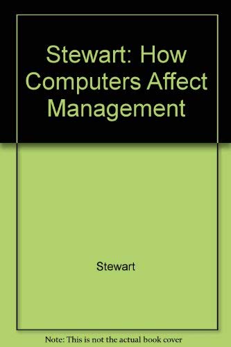 How Computers Affect Management (9780262191050) by Rosemary Stewart