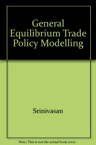 Beispielbild fr General Equilibrium Trade Policy Modeling zum Verkauf von Anybook.com