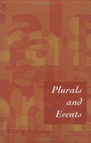9780262193344: Plurals and Events (Current Studies in Linguistics, 23)