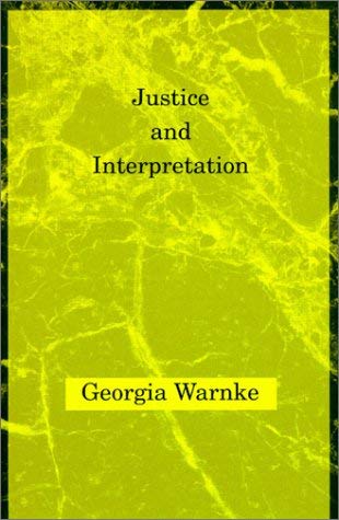 Imagen de archivo de Justice and Interpretation (Studies in Contemporary German Social Thought) a la venta por Books From California