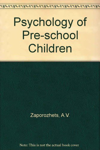 Stock image for The Psychology of Preschool Children for sale by Better World Books: West