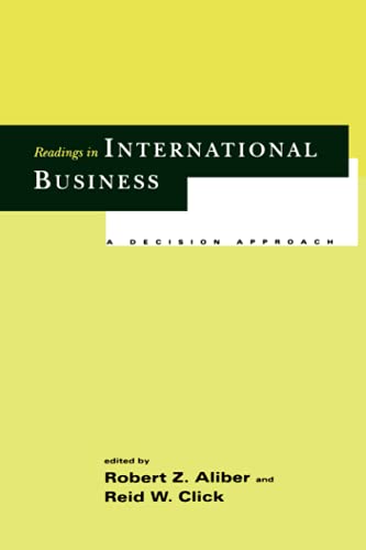 Readings in International Business: A Decision Approach