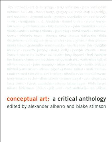 Beispielbild fr Conceptual Art: A Critical Anthology zum Verkauf von Bellwetherbooks