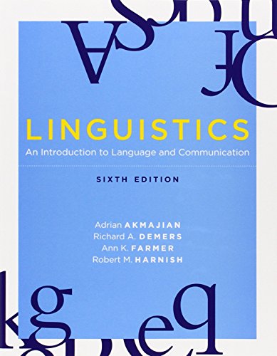 9780262513708: Linguistics: An Introduction to Language and Communication