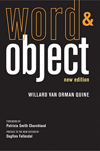 Stock image for Word and Object The MIT Press for sale by PBShop.store US