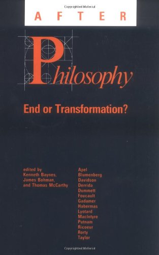 Stock image for After Philosophy : End or Transformation? for sale by Better World Books