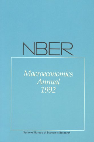 Imagen de archivo de NBER Macroeconomics Annual 1992 a la venta por More Than Words