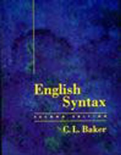 9780262521987: English Syntax, second edition