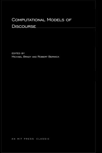 Stock image for Computational Models of Discourse for sale by Better World Books Ltd