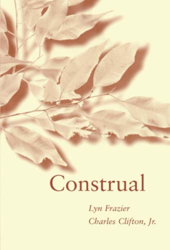 Stock image for Construal for sale by Revaluation Books