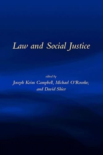 Imagen de archivo de Law and Social Justice (Topics in Contemporary Philosophy) a la venta por WorldofBooks