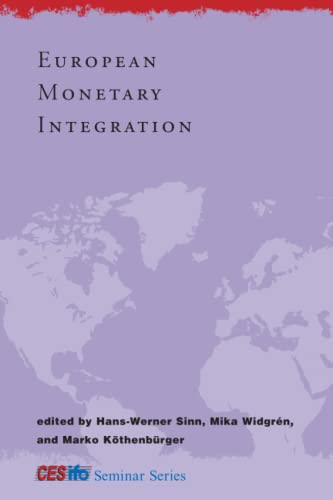 Imagen de archivo de European Monetary Integration (CESifo Seminar Series) a la venta por Revaluation Books