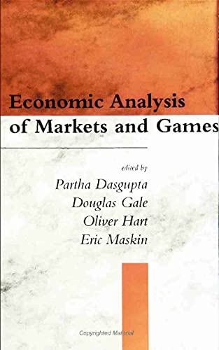 Beispielbild fr Economic Analysis of Markets and Games: Essays in Honor of Frank Hahn zum Verkauf von Books Unplugged
