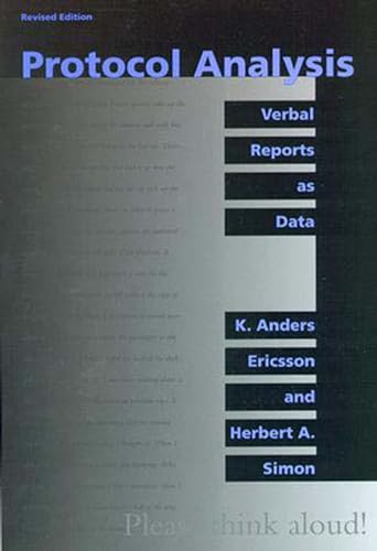 Beispielbild fr Protocol Analysis - Rev'd Edition: Verbal Reports as Data zum Verkauf von HPB-Red