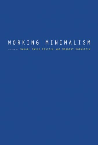 Beispielbild fr Working Minimalism (Current Studies in Linguistics) zum Verkauf von Powell's Bookstores Chicago, ABAA