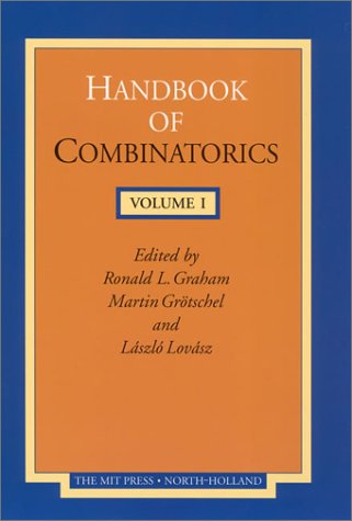 9780262571708: Handbook of Combinatorics, Volume 1