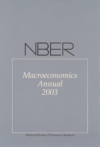 Beispielbild fr NBER Macroeconomics Annual (NBER Macroeconomics): National Bureau of Economic Research: Volume 18 (NBER Macroeconomics Annual series) zum Verkauf von WorldofBooks