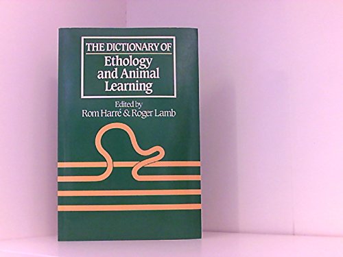 Imagen de archivo de The Dictionary of Ethology and Animal Learning a la venta por N. Fagin Books