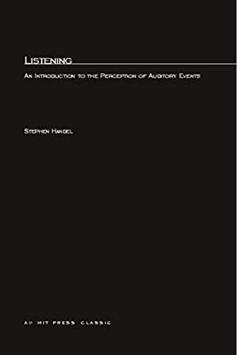 Beispielbild fr Listening : An Introduction to the Perception of Auditory Events zum Verkauf von Better World Books