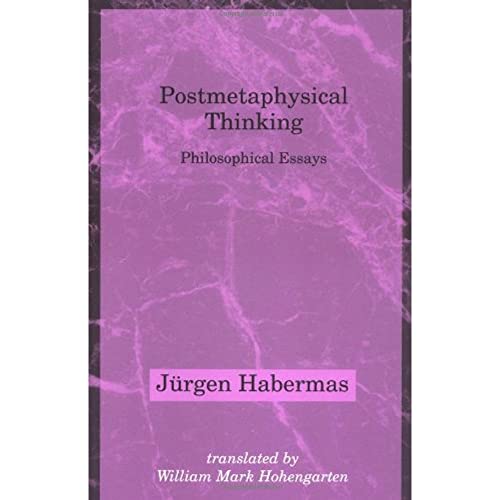 9780262581301: Postmetaphysical Thinking: Philosophical Essays
