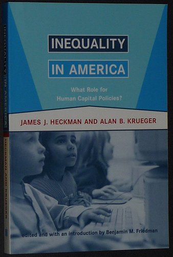 Imagen de archivo de Inequality in America: What Role for Human Capital Policies? a la venta por HPB-Ruby