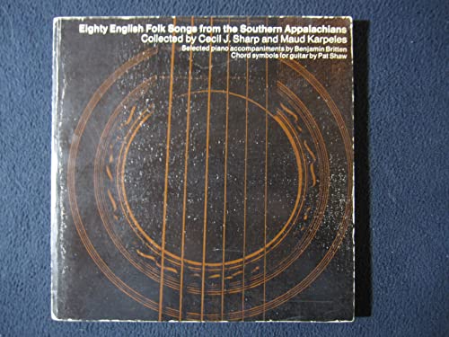 Stock image for Eighty English Folk Songs from the Southern Appalachians for sale by HPB Inc.