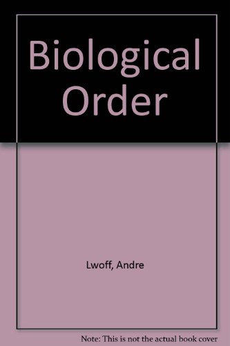 9780262620048: Biological Order