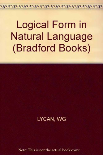 Imagen de archivo de Logical Form in Natural Language a la venta por Reader's Corner, Inc.