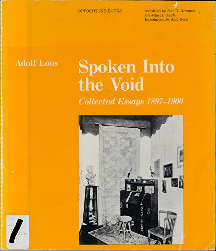 9780262620574: Spoken into the Void: Collected Essays, 1897-1900