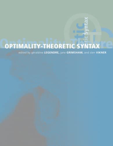 Beispielbild fr Optimality-Theoretic Syntax. zum Verkauf von Powell's Bookstores Chicago, ABAA