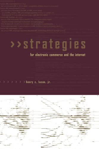 Stock image for Strategies for Electronic Commerce and the Internet (MIT Press) for sale by Wonder Book