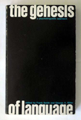 9780262630214: The Genesis of Language – A Psycholinguisitc Approach (Paper): A Psycholinguistic Approach