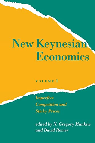 Beispielbild fr New Keynesian Economics, Vol. 1: Imperfect Competition and Sticky Prices (Readings in Economics) (Volume 1) zum Verkauf von HPB-Red