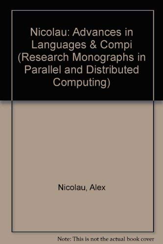 Advances in Languages and Compilers for Parallel Processing