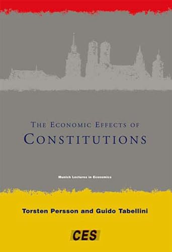 Beispielbild fr The Economic Effects of Constitutions (Munich Lectures in Economics) zum Verkauf von HPB-Emerald