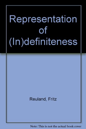 Stock image for The Representation of (In)definiteness (Current Studies in Linguistics) for sale by TotalitarianMedia