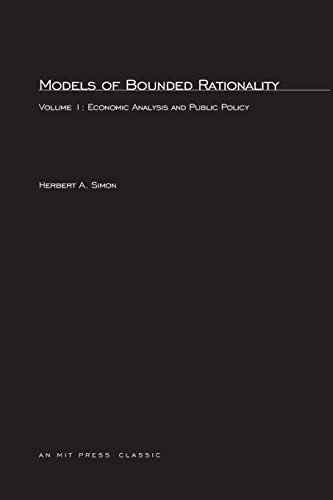 9780262690867: Models of Bounded Rationality: Economic Analysis and Public Policy: Volume 1