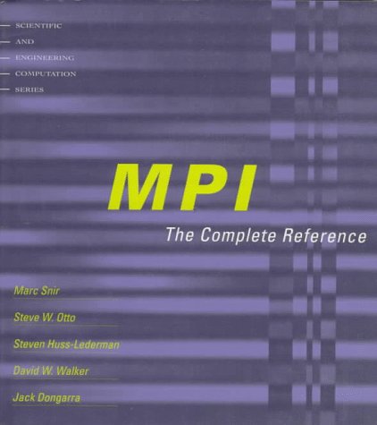 Beispielbild fr MPI : The Complete Reference zum Verkauf von Better World Books