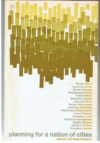 Imagen de archivo de Planning for a Nation of Cities a la venta por N. Fagin Books