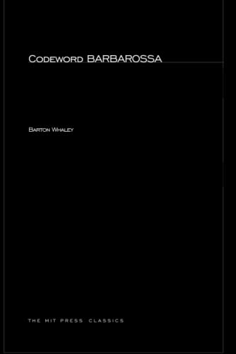 Stock image for Codeword Barbarossa (MIT Press) for sale by SecondSale