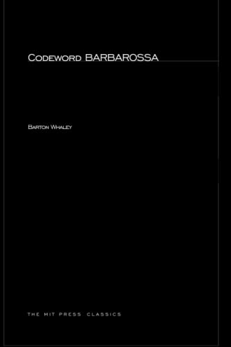 9780262730389: Codeword Barbarossa (MIT Press Classics)