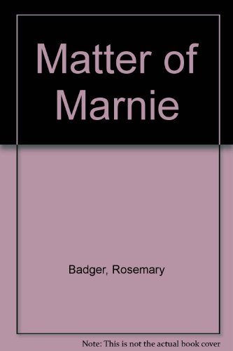 Beispielbild fr Matter of Marnie zum Verkauf von MusicMagpie