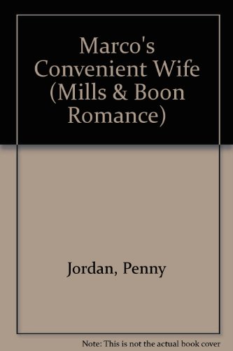 9780263175486: Marco's Convenient Wife