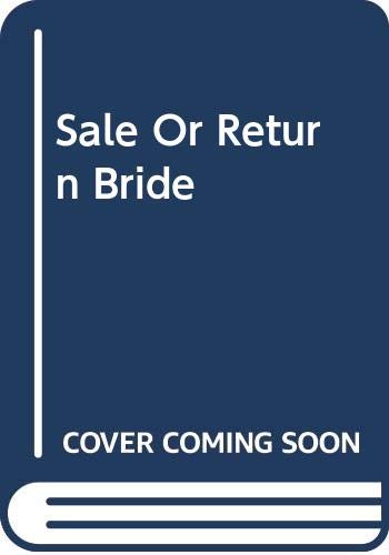 9780263187274: Sale Or Return Bride