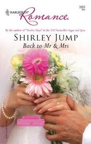 Back to Mr and Mrs (9780263194869) by Jump, Shirley